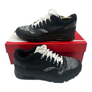 Nike Air Max 1 Ultra Flyknit Shoes Womens Sz 8.5 Black/White Sneakers 859517-001